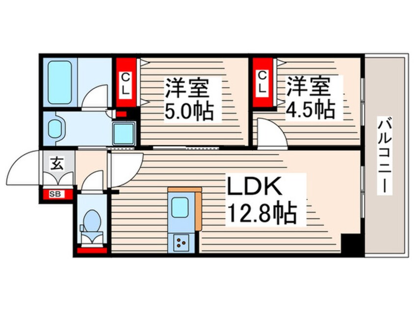 間取図 リアナアートパーク西葛西