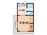 コウノハイツ 1Kの間取り