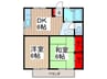 サイ・ハイツ 2DKの間取り