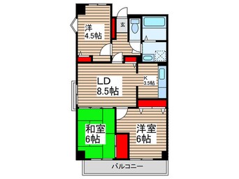 間取図 アクシス高砂