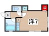 リヴィエール 1Rの間取り