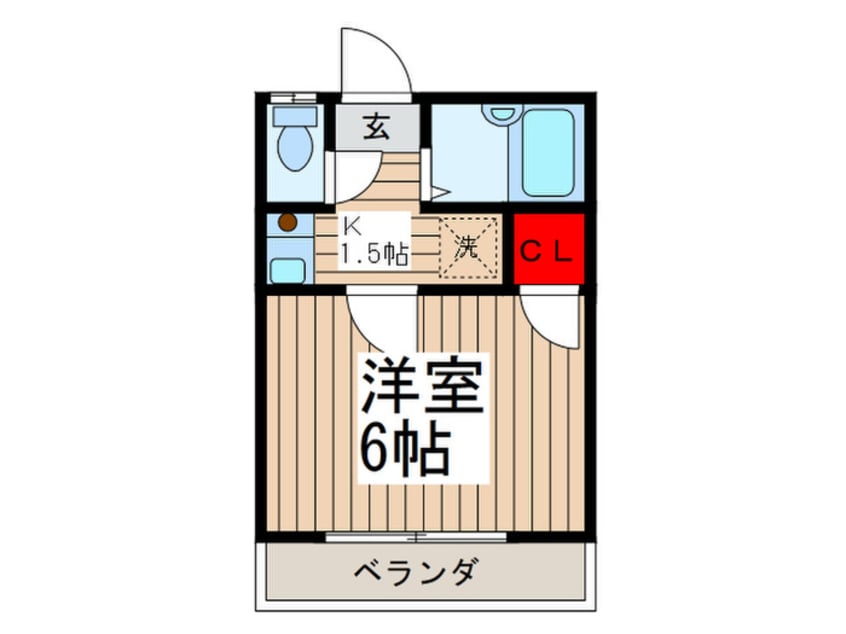 間取図 ノ－スビレッジⅡ