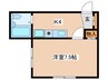 ドルフ鶴巻ＮＯ．１９ 1Kの間取り