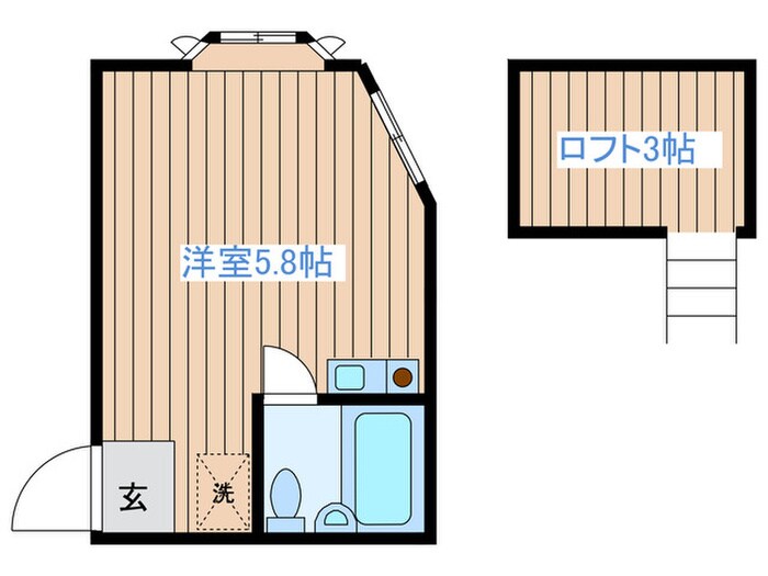 間取り図 サンラザ－ル長沼