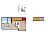 バーミープレイス西新井Ⅱ 1Rの間取り