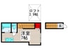 バーミープレイス西新井Ⅱ 1Rの間取り