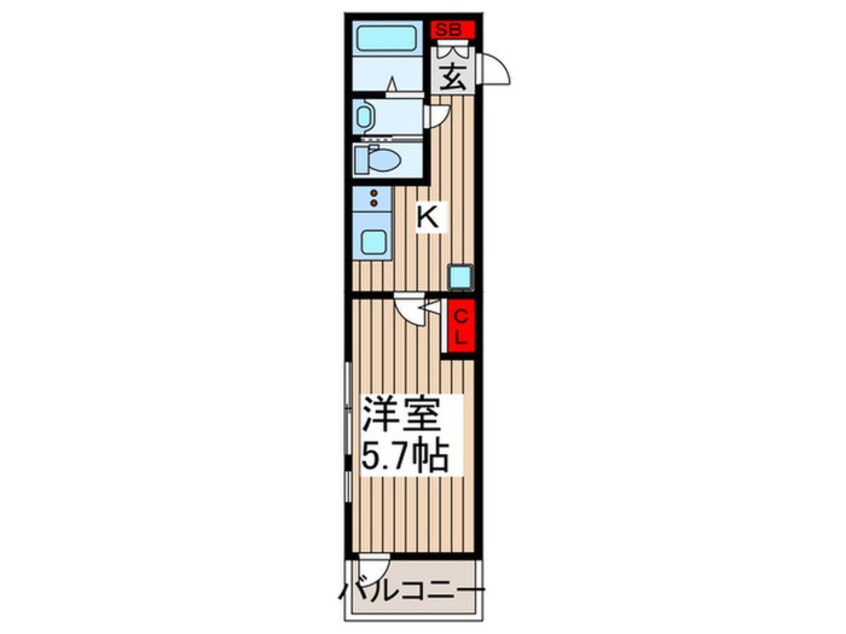 間取図 ＭＥＬＤＩＡ宮原