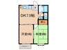 クリ－ンハイム 2DKの間取り