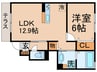 モリエールⅢ 1LDKの間取り