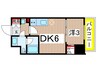 アーバネックス深川木場 1DKの間取り