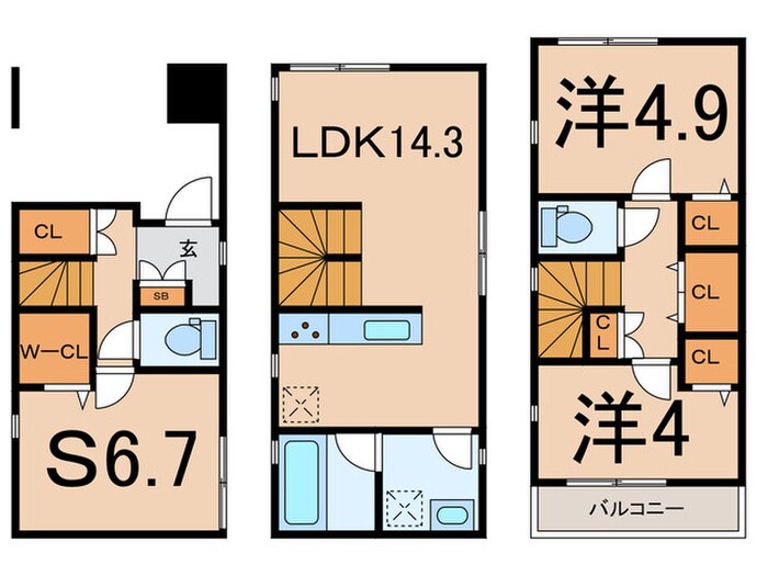 間取り図 Ｋｏｌｅｔ大口＃０７