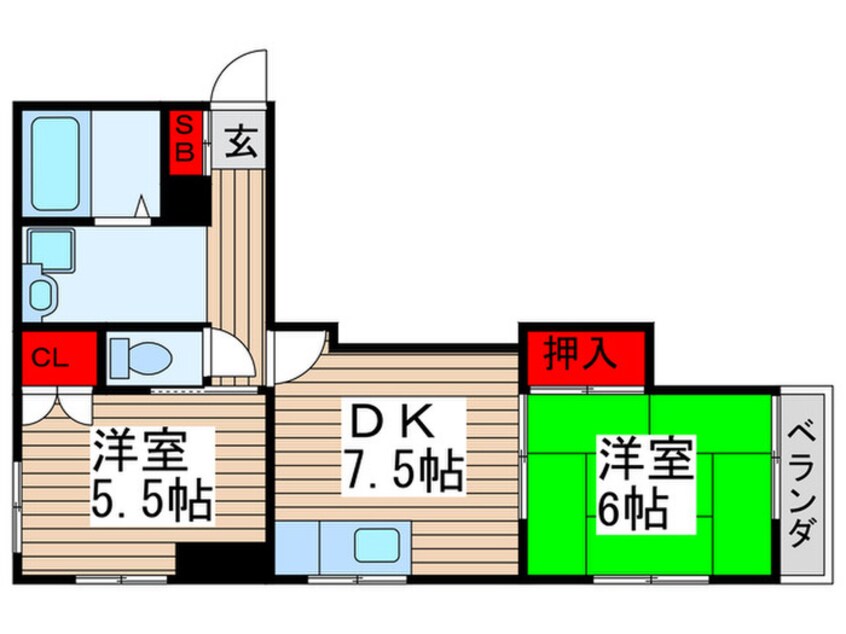 間取図 フロ－ラルハイム