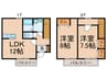 セピアコ－ト 2LDKの間取り