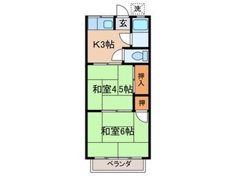 間取図 コ－ポ深瀬