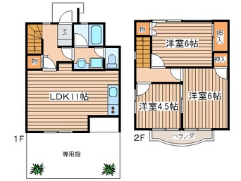 間取図 ビュ－パ－クＢ