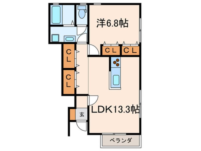 間取図 北見小路中央棟