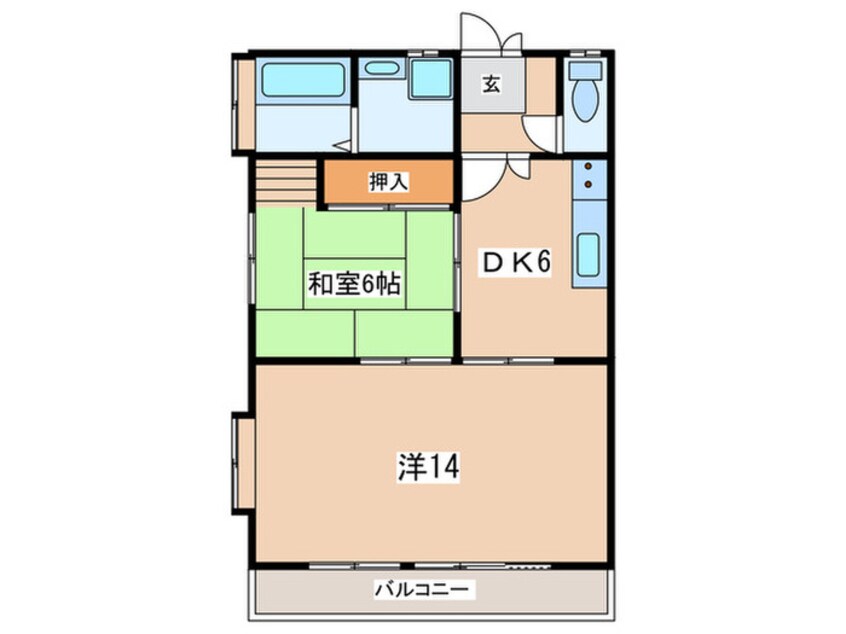 間取図 ロイヤルヒルズ石室　２