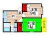 メゾン千景 2Kの間取り