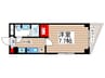 ブルーメ 1Kの間取り