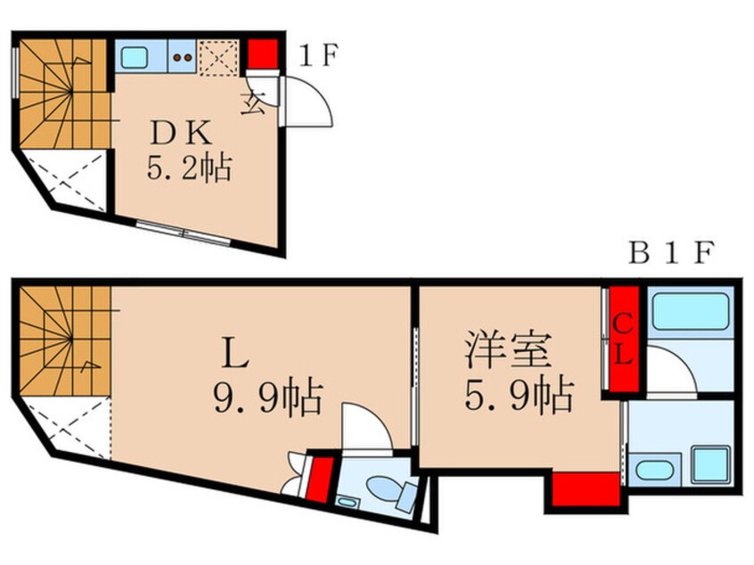 間取図 エスセナーリオ中野中央