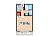 ベラカーサ泉Ｂ 1Kの間取り