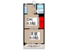 岸町八番館 1DKの間取り