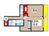 Ｔ´ｓ Ｍａｎｓｉｏｎ 1LDKの間取り