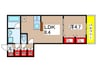 Ｔ´ｓ Ｍａｎｓｉｏｎ 1LDKの間取り