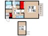 Ａ-レガート松戸八ヶ崎 1Kの間取り