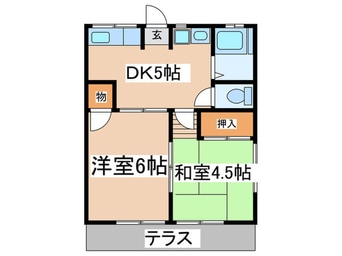 間取図 ペアシティハクバ第２