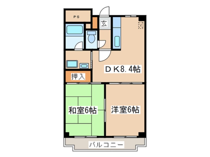 間取図 エクセレント岩崎