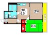 江藤マンション 2DKの間取り