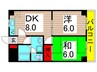 江藤マンション 2DKの間取り