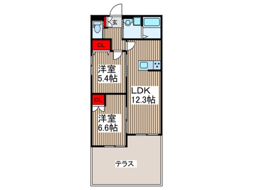 間取図 麻利サウスルーチェ