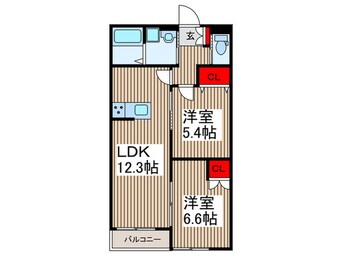 間取図 麻利サウスルーチェ