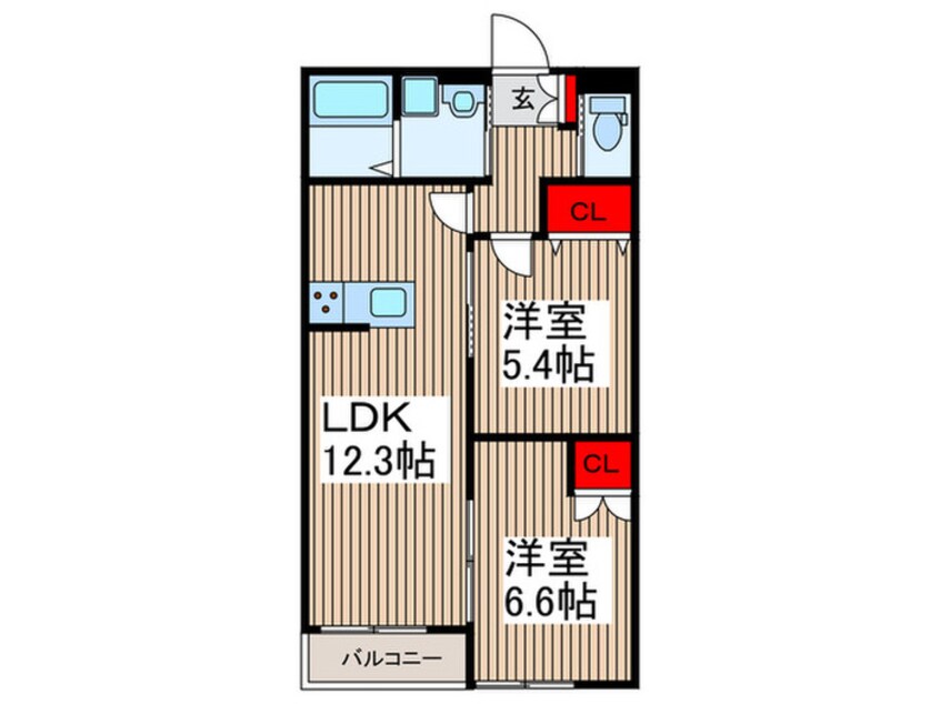 間取図 麻利サウスルーチェ