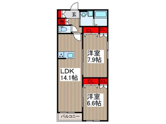 間取図 麻利サウスルーチェ