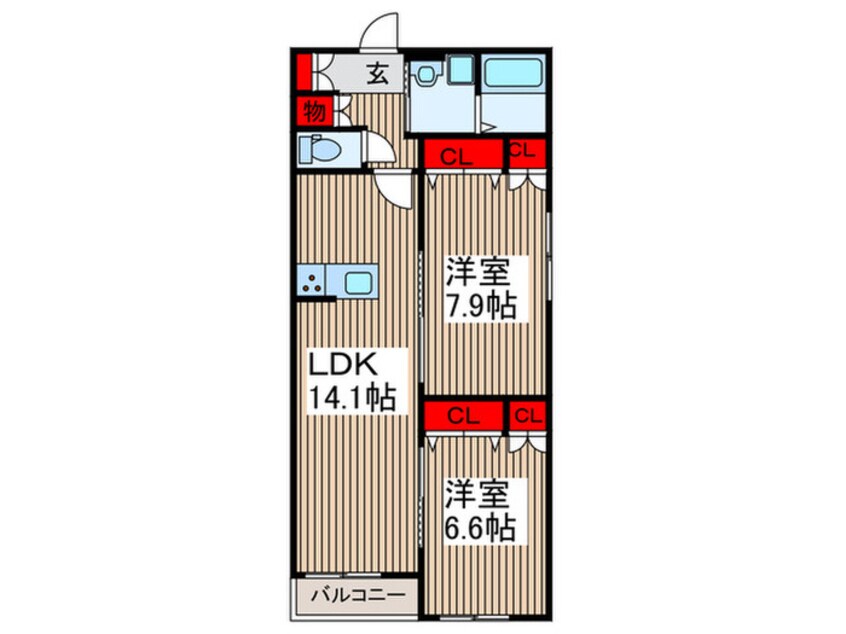 間取図 麻利サウスルーチェ