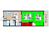 齊藤ハイツ 2DKの間取り