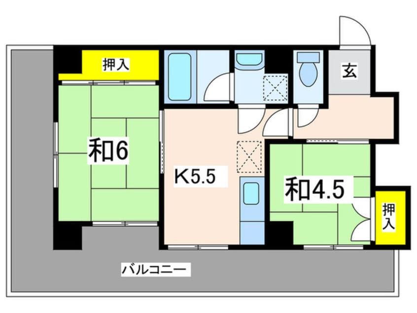 間取図 鈴木商事第８ビル