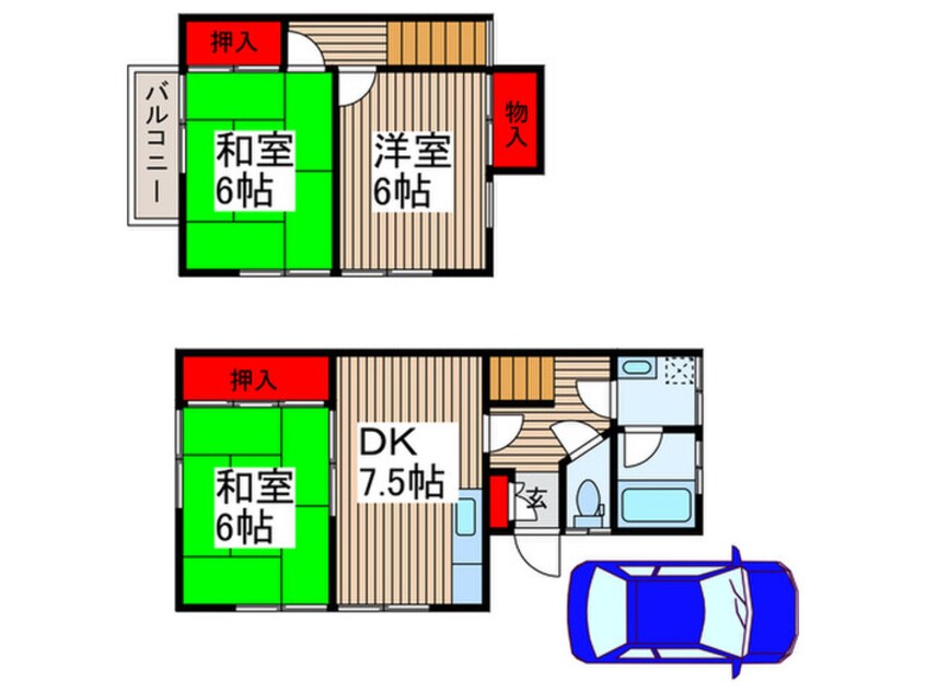 間取図 天沼町テラスハウス