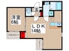 ＧＲＡＮＱＵＡＬ南行徳 1LDKの間取り