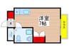 ＣＡＳＡ　ＷＩＮＤ 1Rの間取り