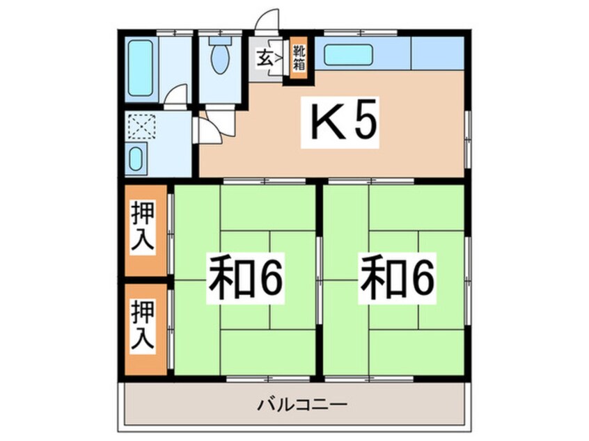 間取図 ｺﾄｰｺｼﾞﾏ