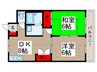 ＰｅｒｓｉｍｍｏｎＨｏｕｓｅ 2DKの間取り