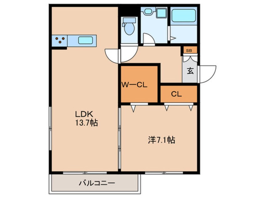 間取図 ROSEWOOD KK