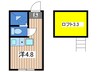 ヒルズTor 1Rの間取り