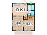 エンジェルハイツ  Ａ 2DKの間取り