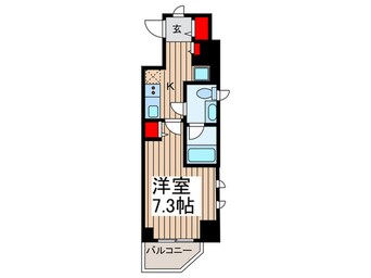 間取図 Ｌｏｇ門前仲町（204）