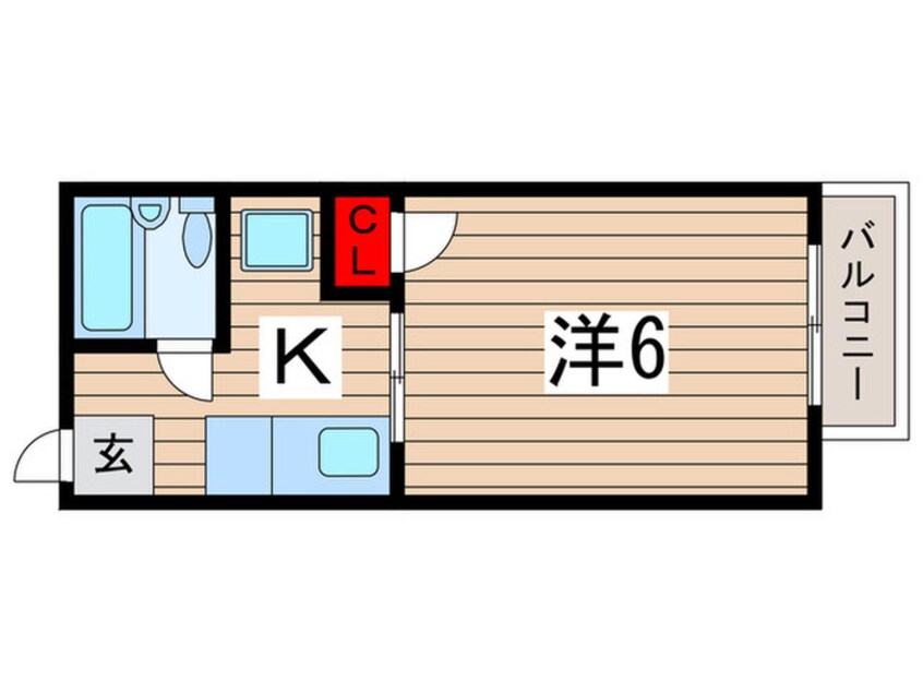 間取図 シティハイム稲毛台